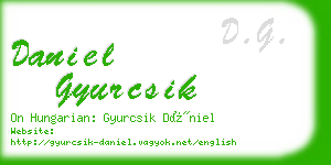 daniel gyurcsik business card